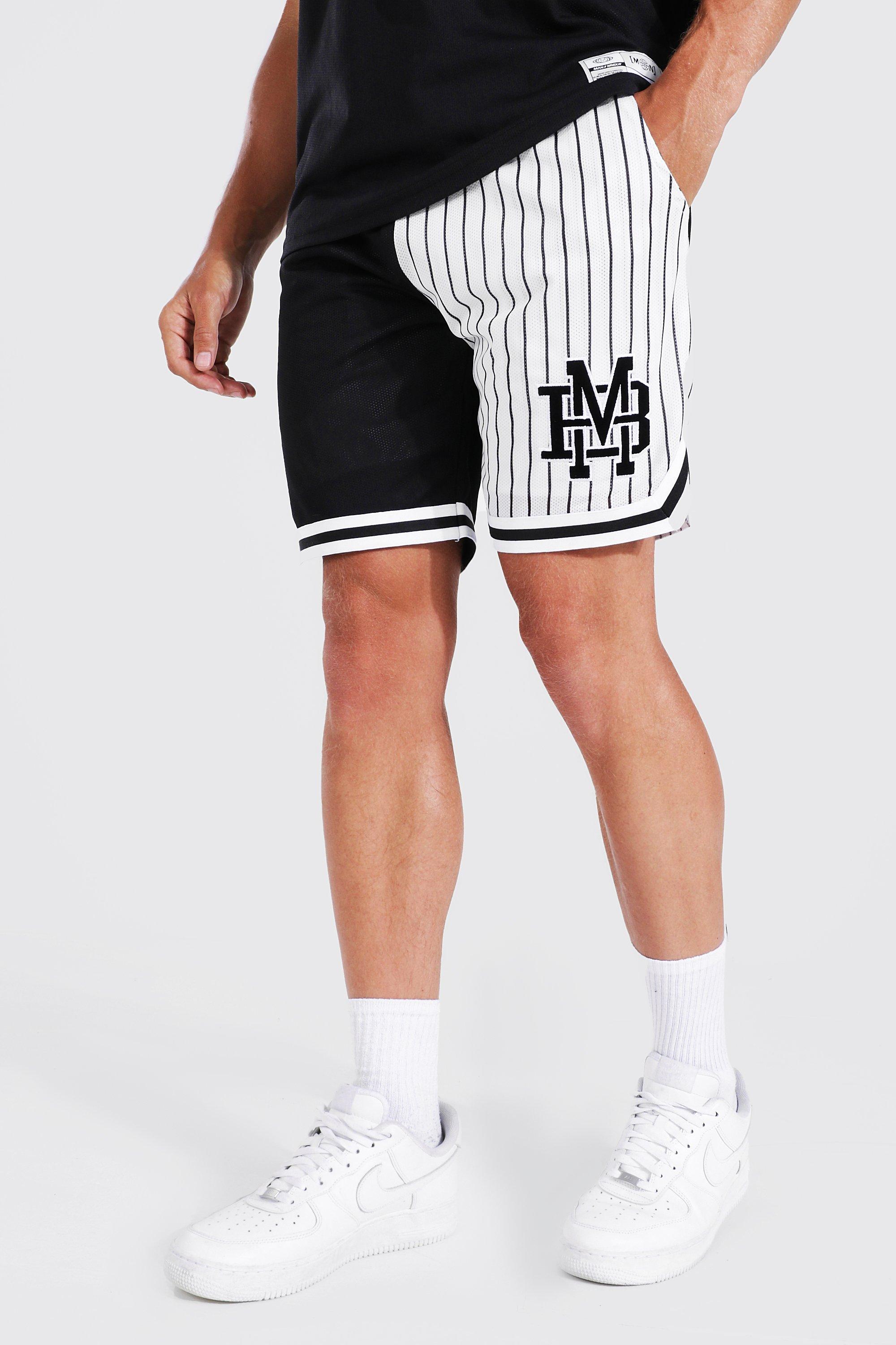 Tall Mesh Basketball Shorts With Tape