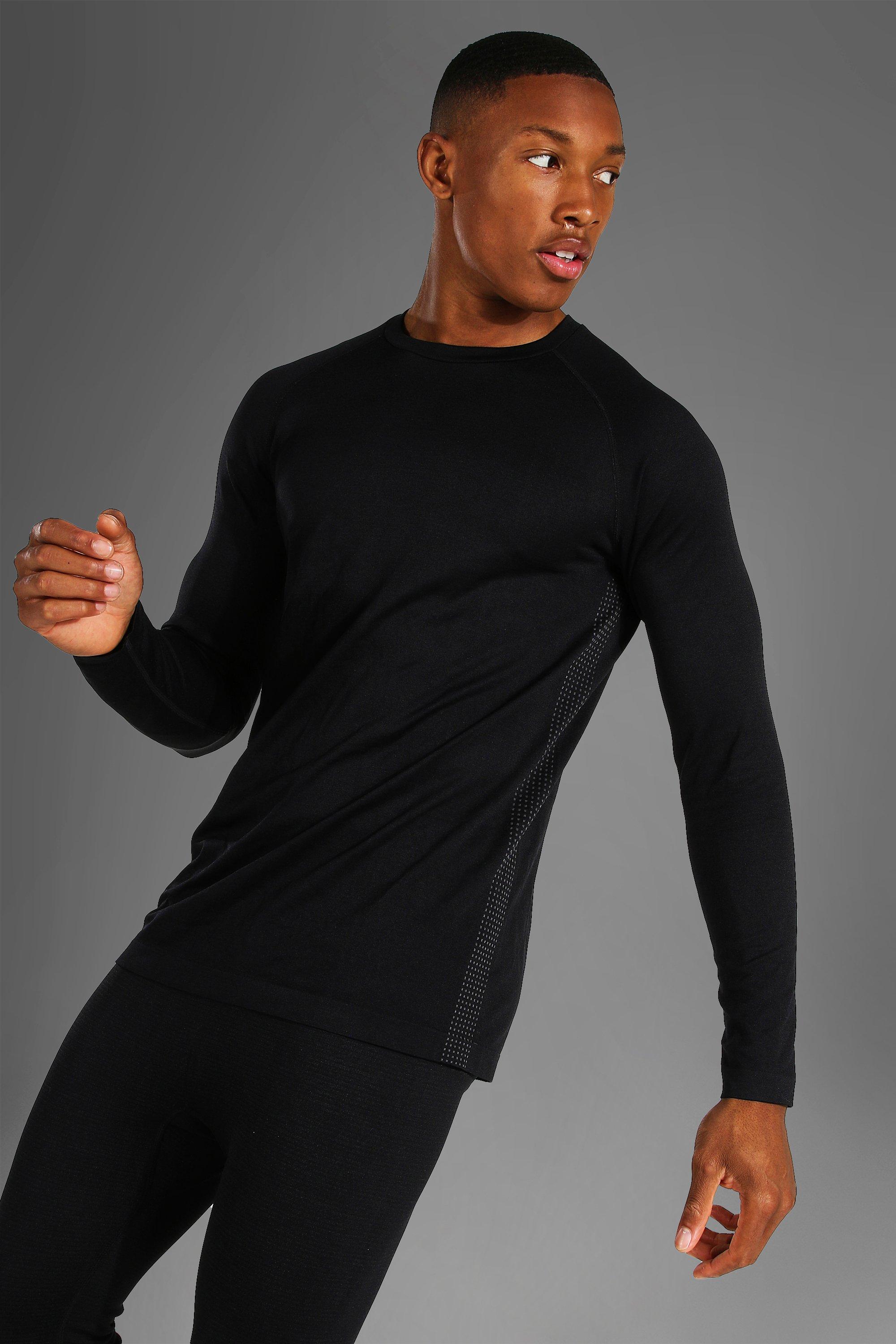 Born Tough Air Pro™ Long Sleeve Bodybuilding T-Shirt For Men Black