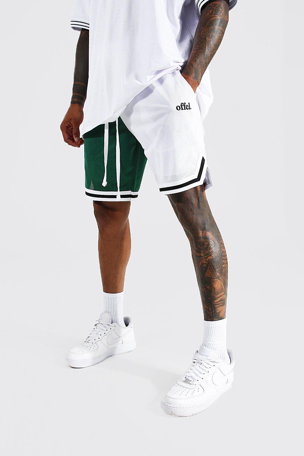 Basketball shorts with store tape