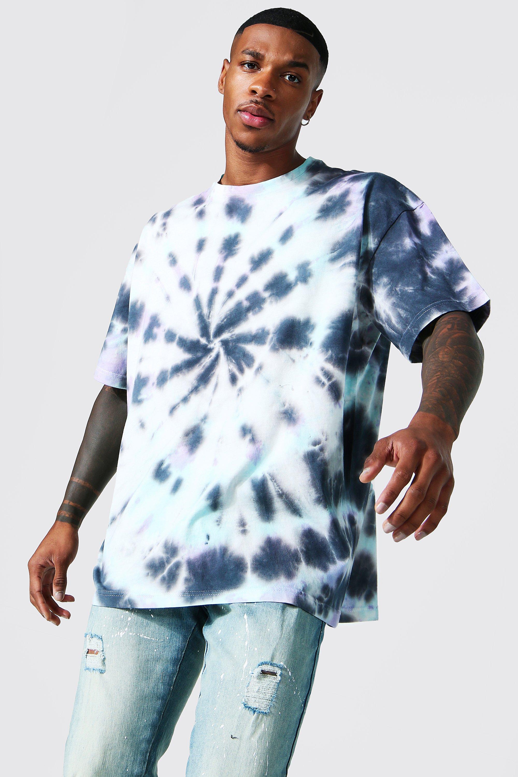 Oversized Denim Tie Dye Shirt