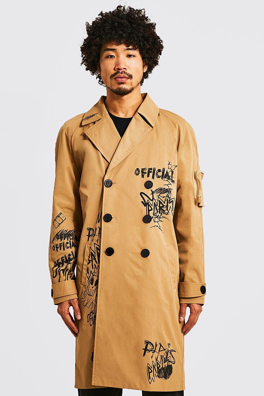 Burberry trench 2025 coat graffiti