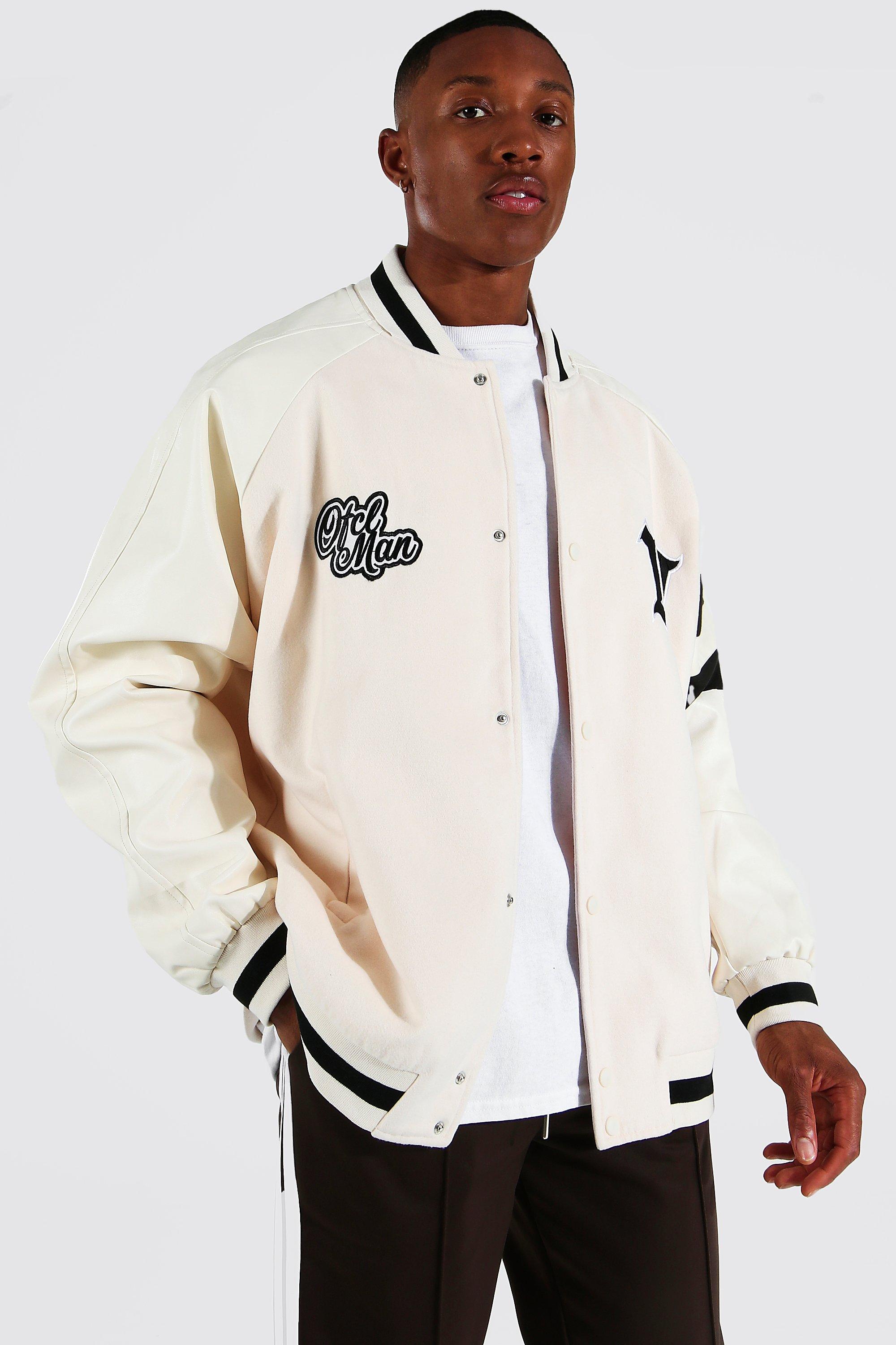 Ofcl Multi Spliced Varsity Jacket