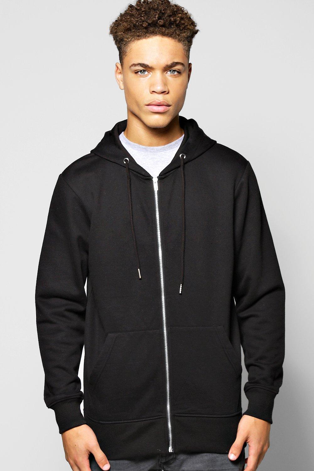 Mens lightweight outlet zip hoodie