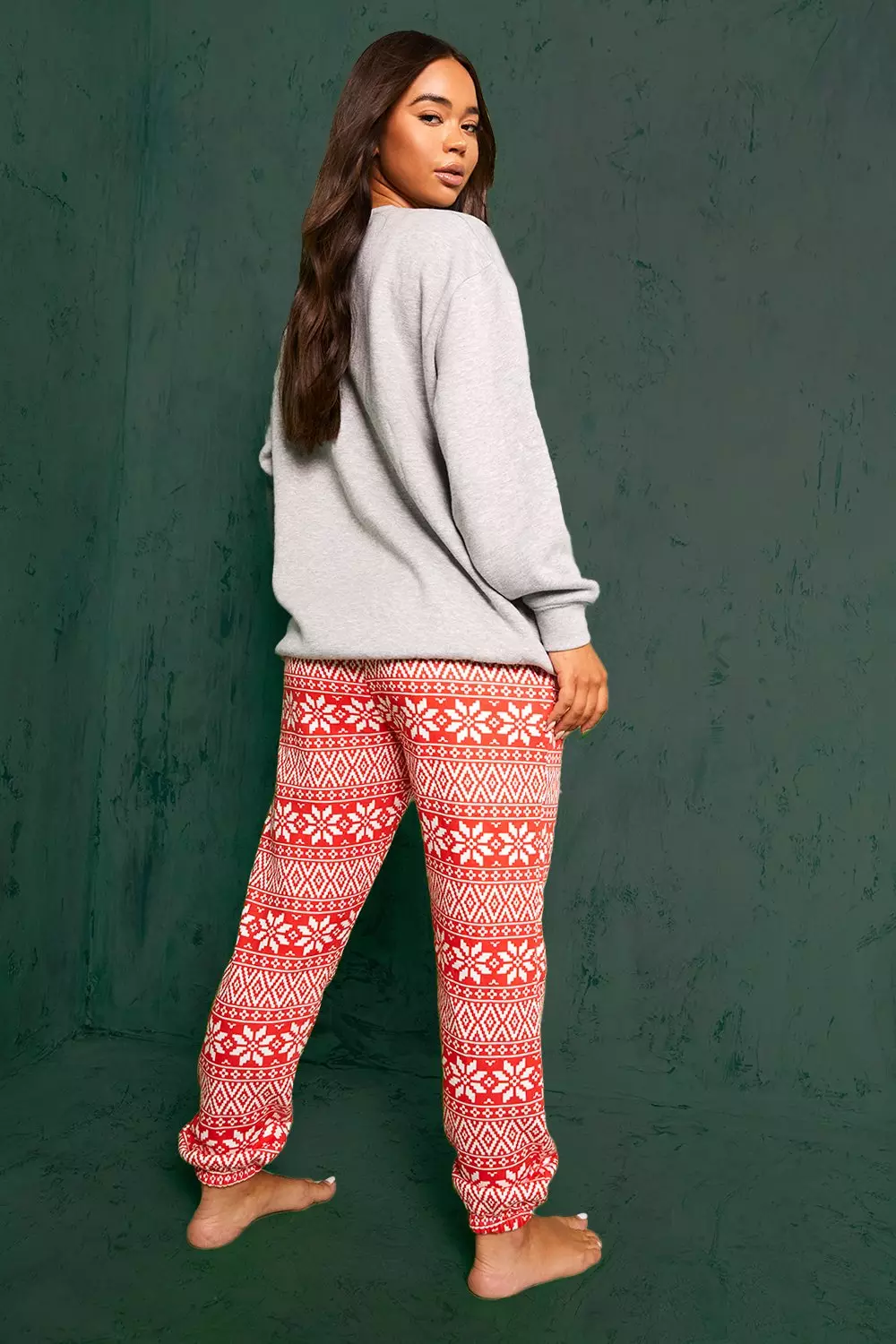 Hers Loungewear Sweater And Jogger Set boohooMAN