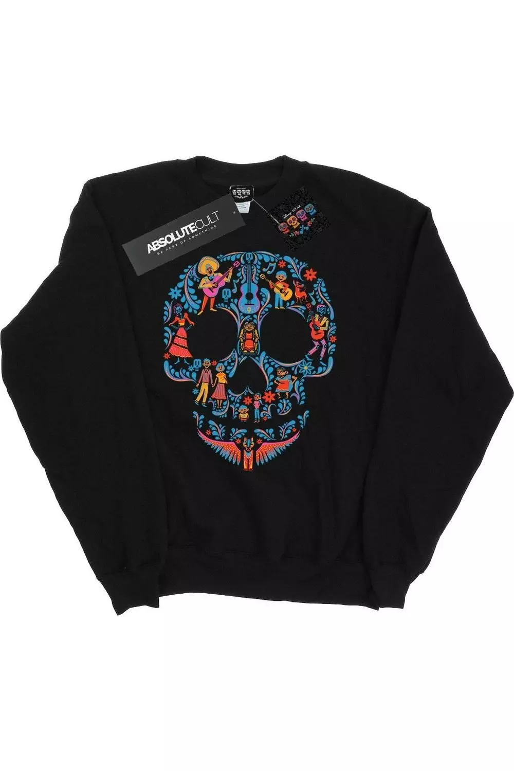 Black Coco Skull Pattern Sweatshirt alternative image