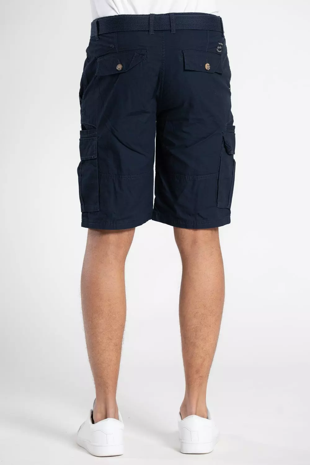 Dark navy Cotton Cargo Shorts alternative image