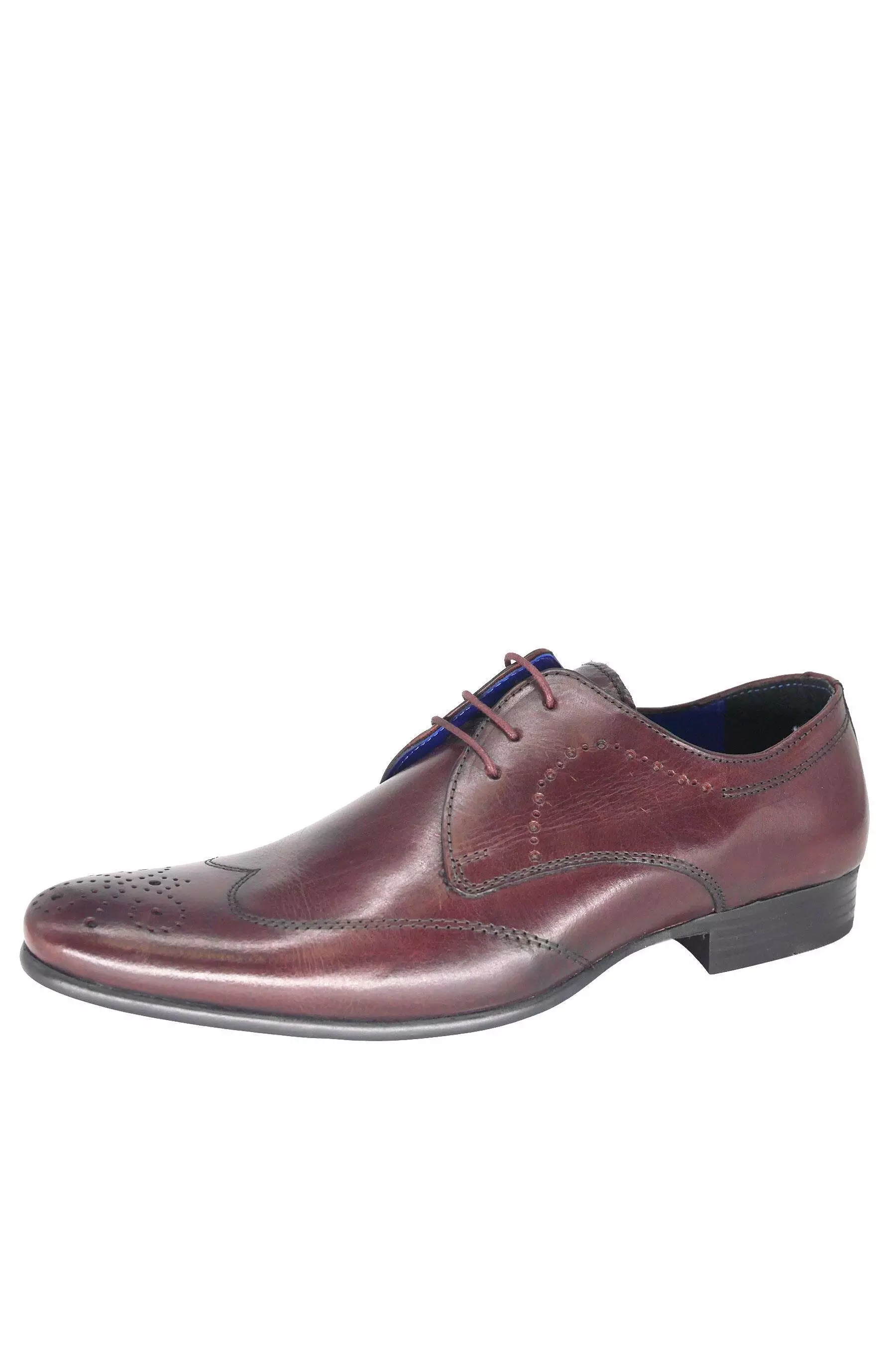 Burgundy Leather Lace Up Formal Shoes alternative image