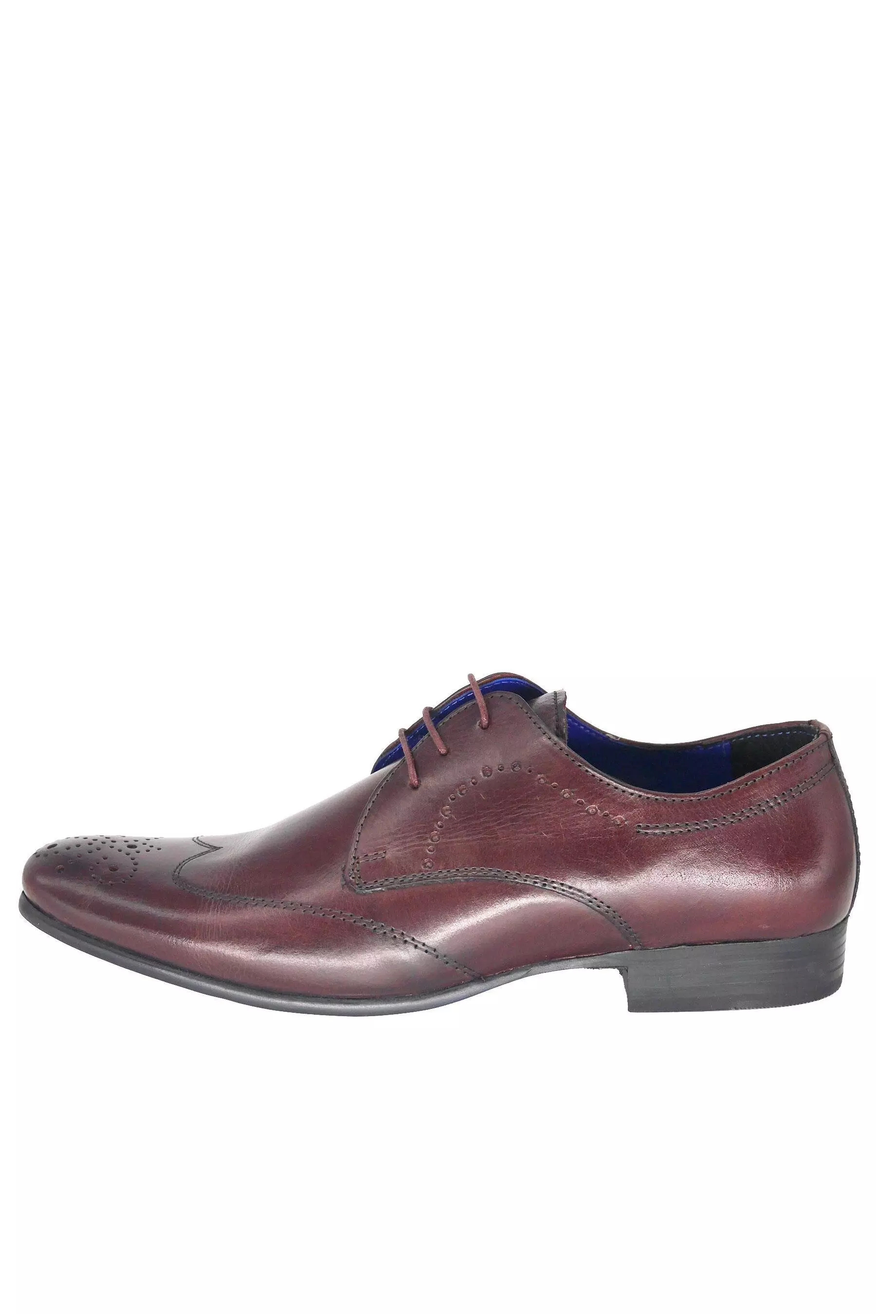 Burgundy Leather Lace Up Formal Shoes alternative image