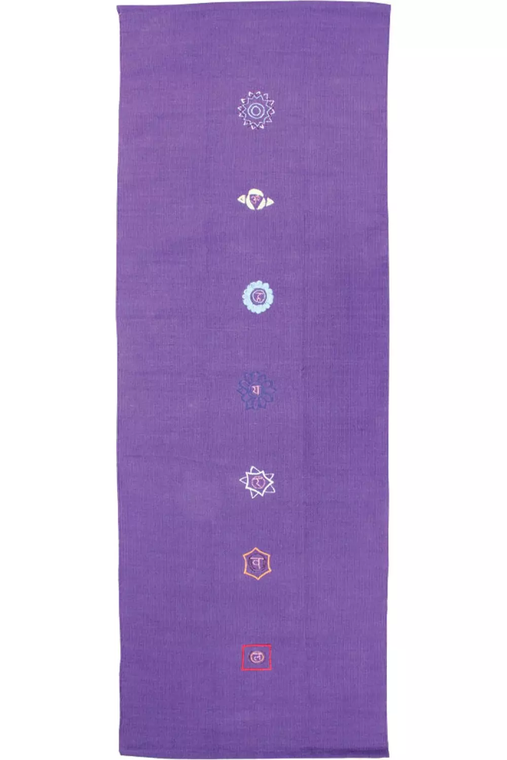 Purple Cotton Chakra Yoga Rug alternative image