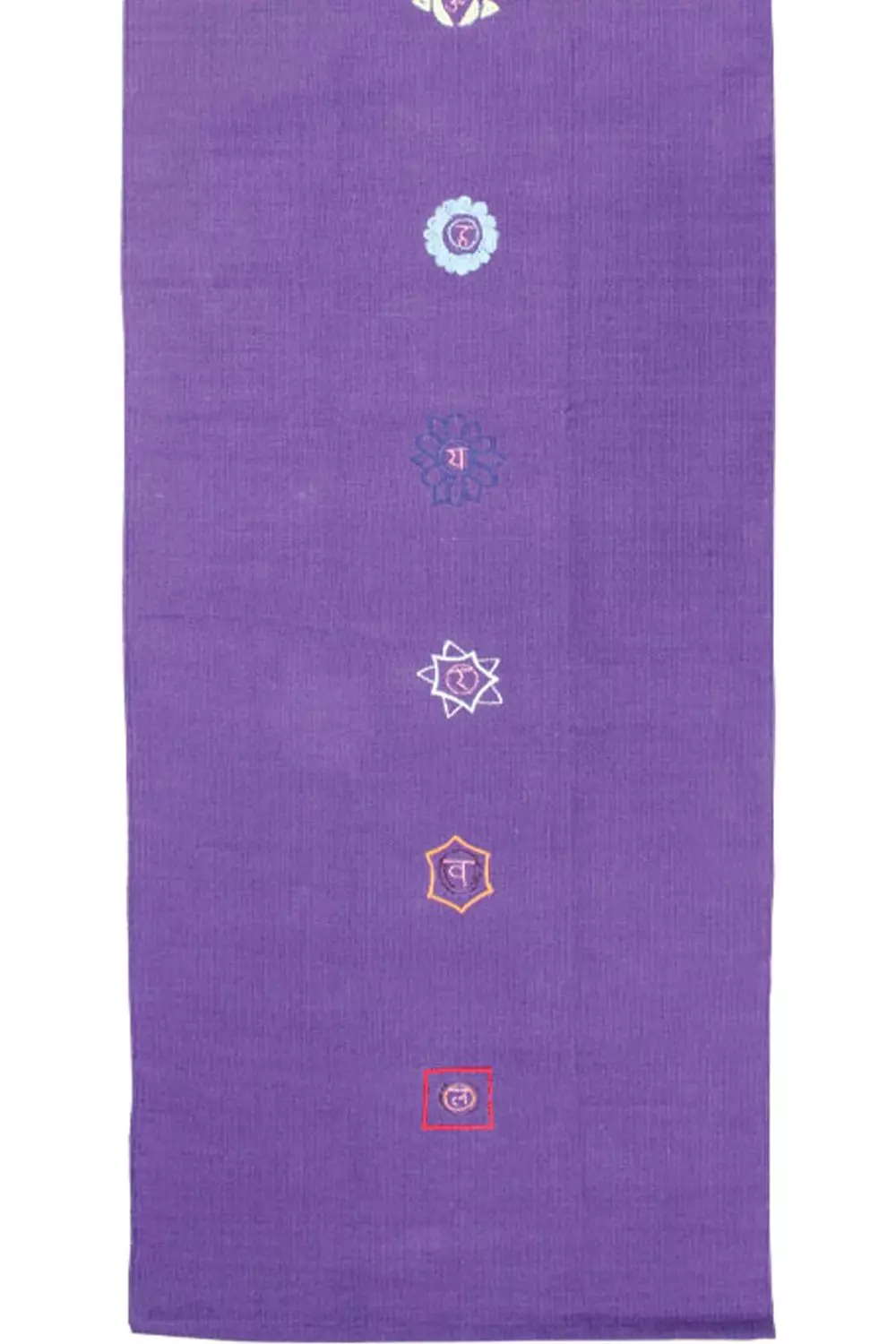 Purple Cotton Chakra Yoga Rug alternative image