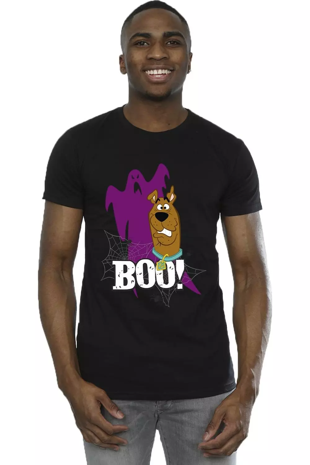 Black Boo Ghost Cotton T-Shirt alternative image