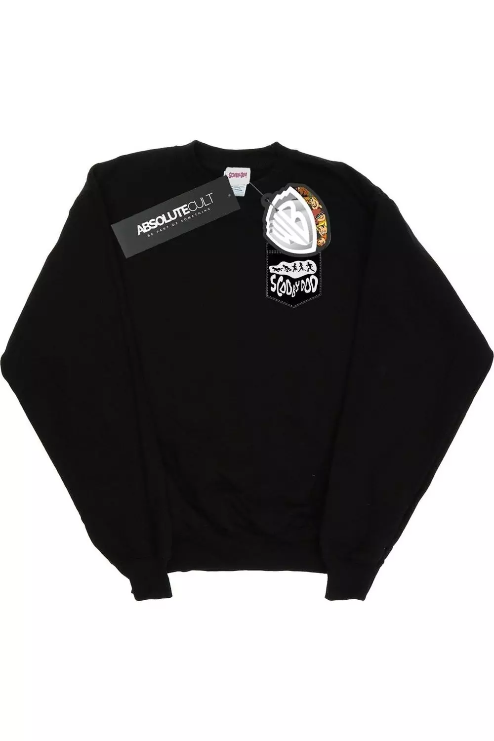 Black Faux Pocket Sweatshirt alternative image