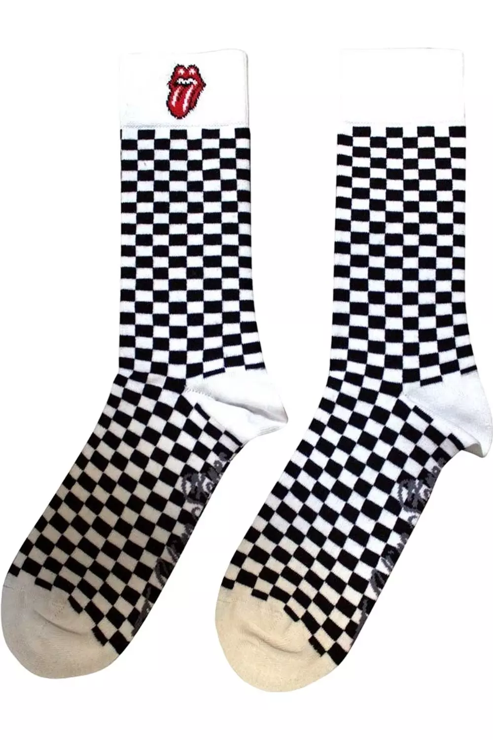 White Checked Socks alternative image