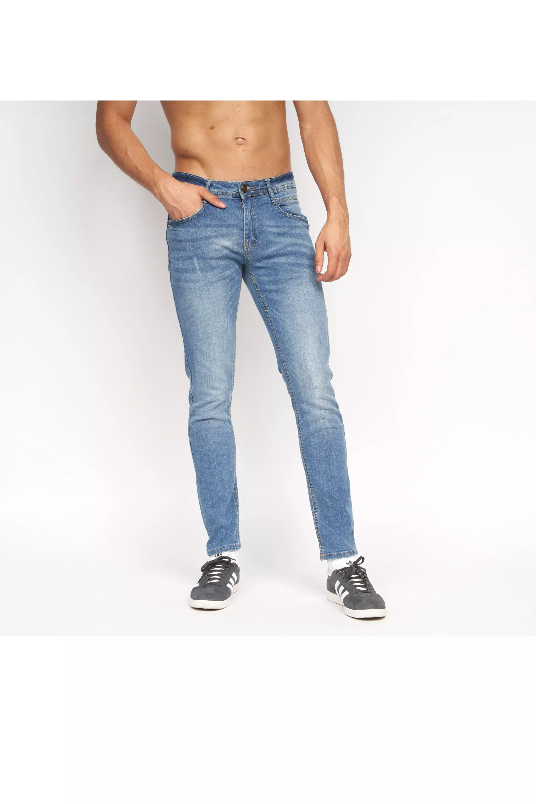 Light blue Tranfold Slim Fit Jeans alternative image