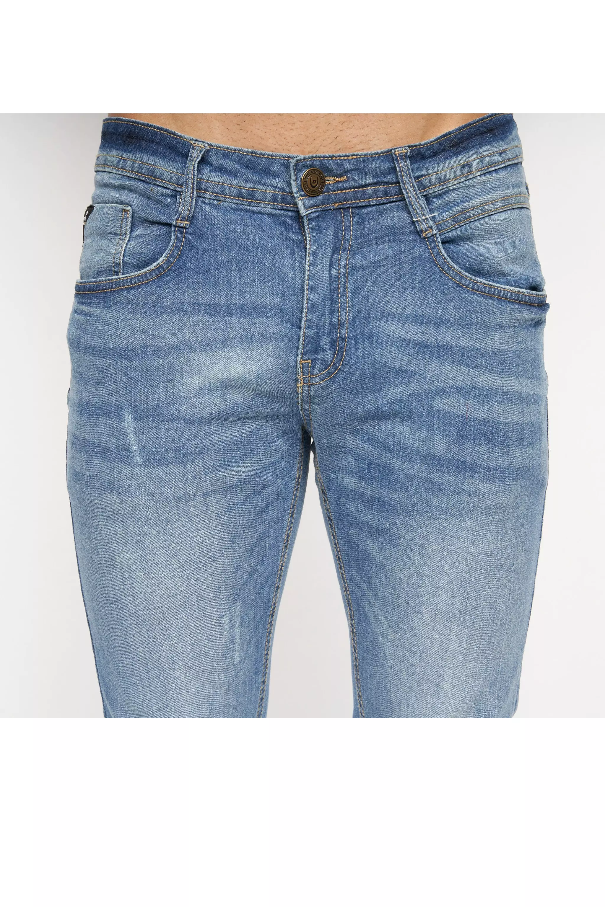 Light blue Tranfold Slim Fit Jeans alternative image