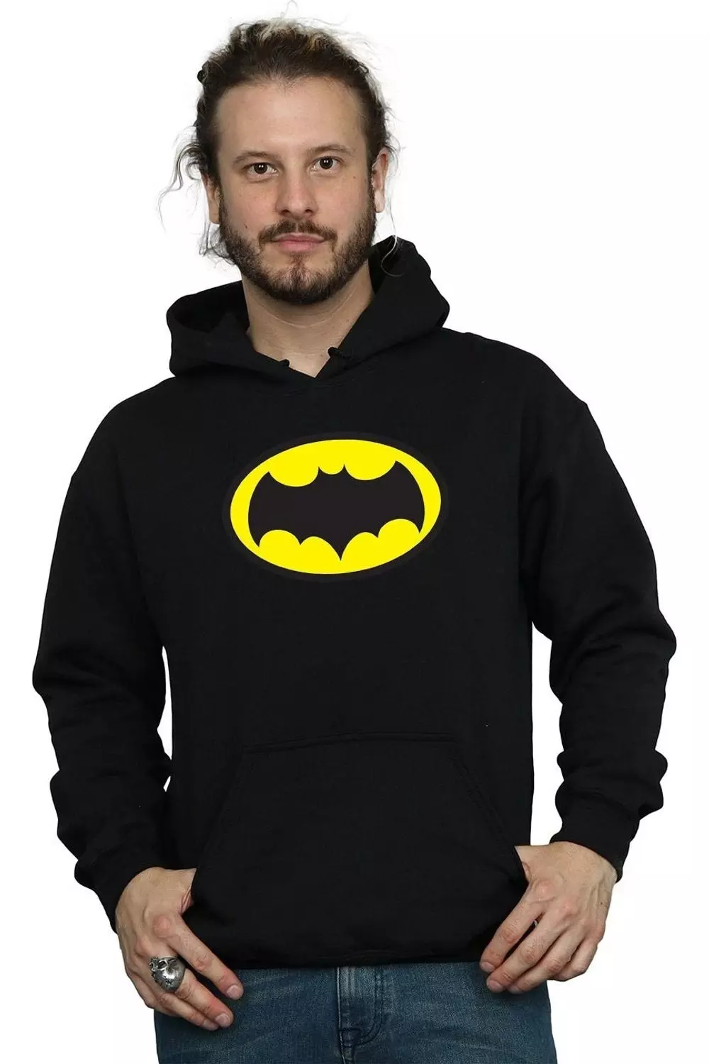 Black Batman TV Series Logo Hoodie alternative image