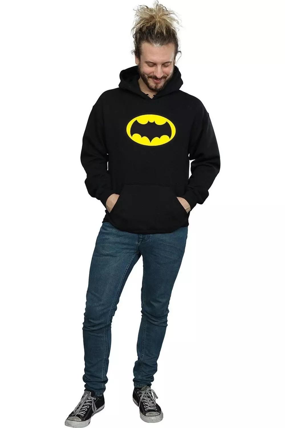Black Batman TV Series Logo Hoodie alternative image