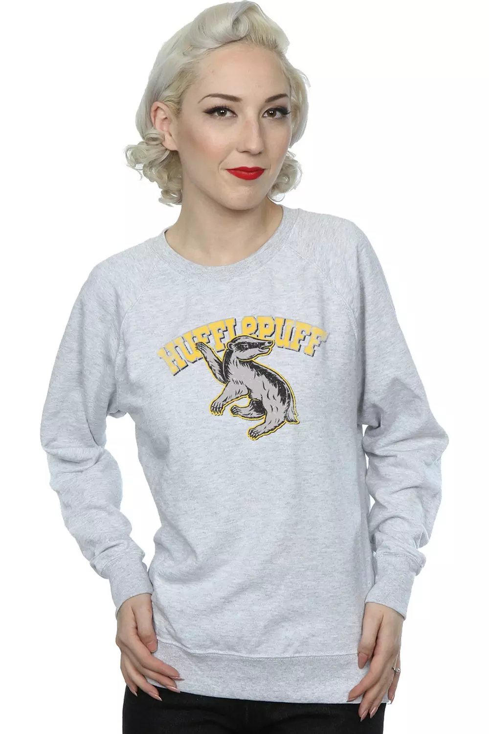 Grey Hufflepuff Sweatshirt alternative image