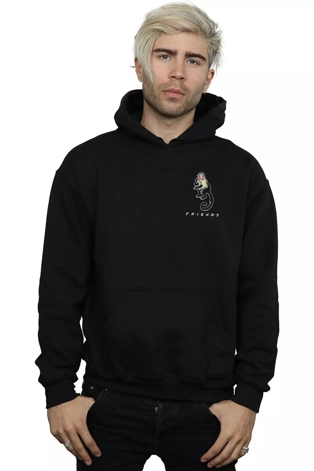 Black Marcel Breast Print Hoodie alternative image