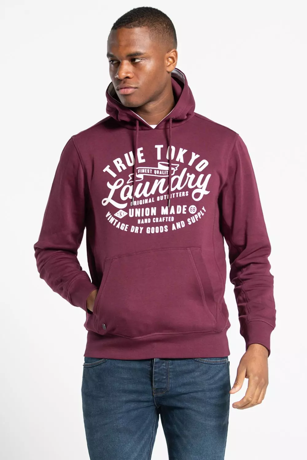 Wine Cotton Blend Hoody alternative image
