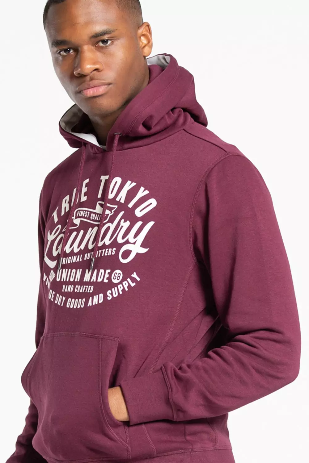Wine Cotton Blend Hoody alternative image