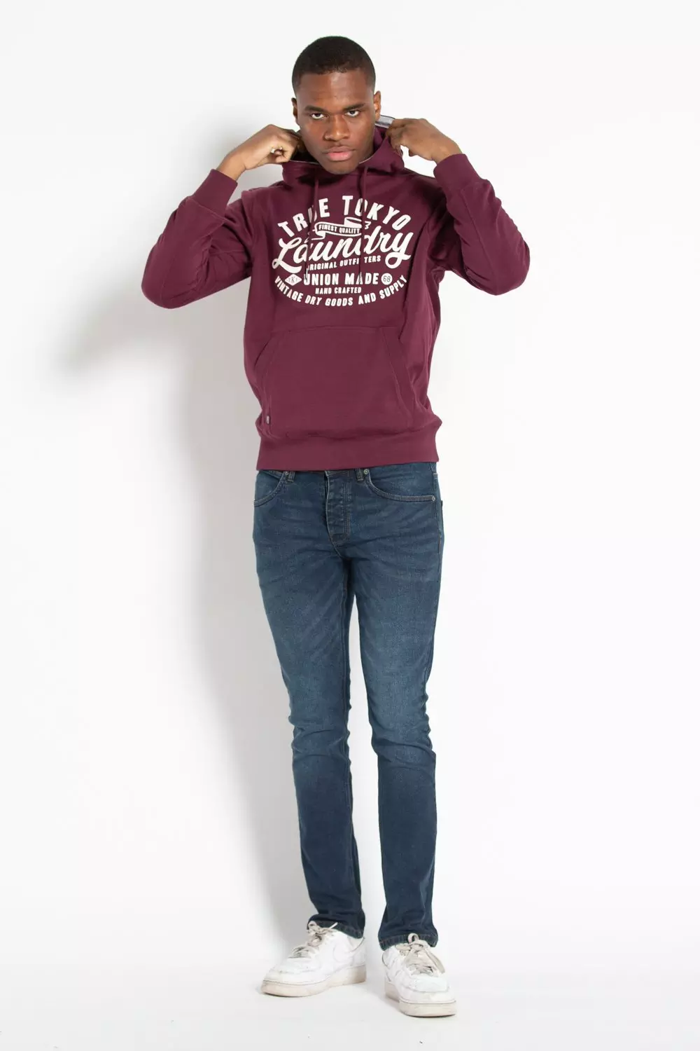 Wine Cotton Blend Hoody alternative image