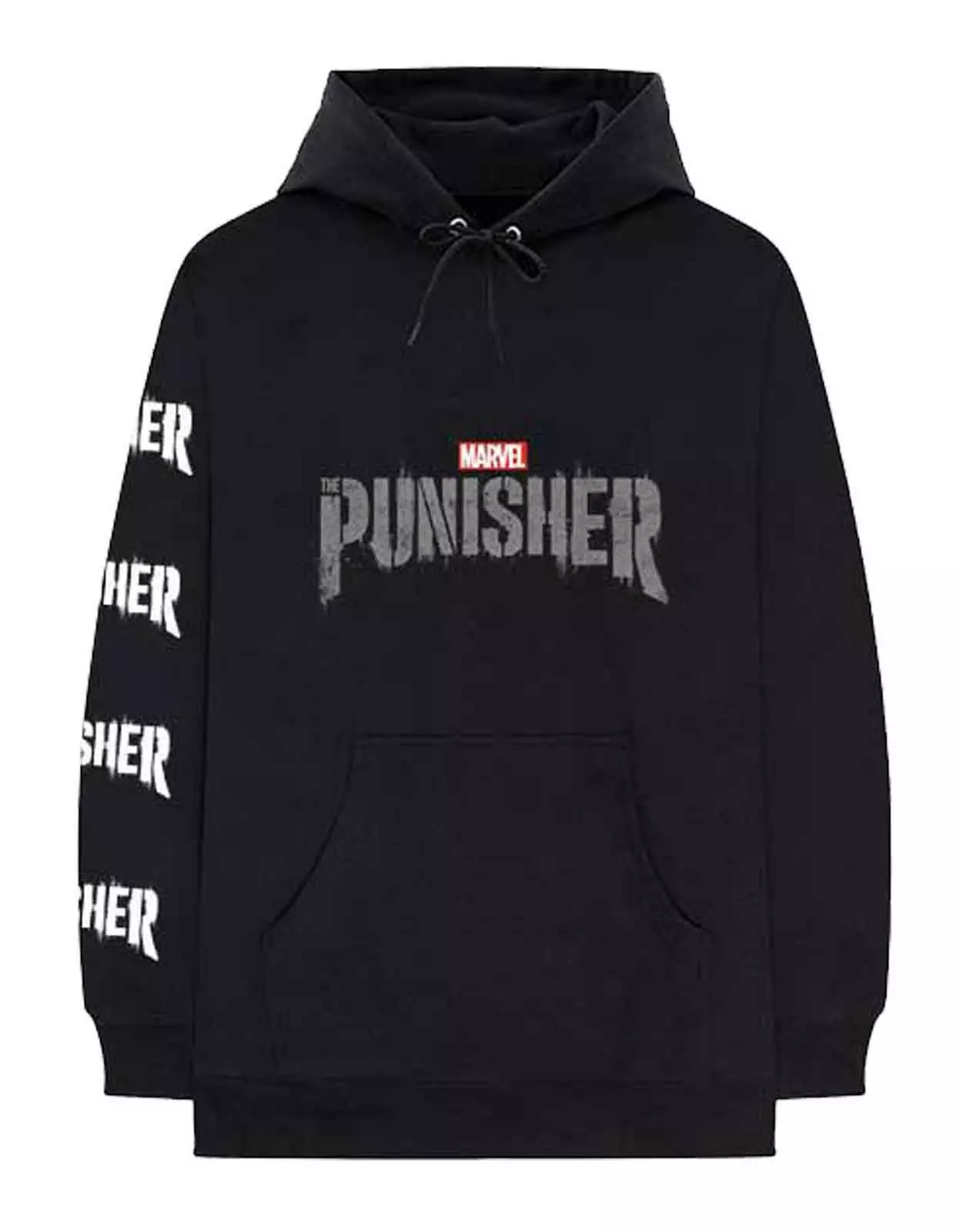 Black Skull Stamp Hoodie alternative image
