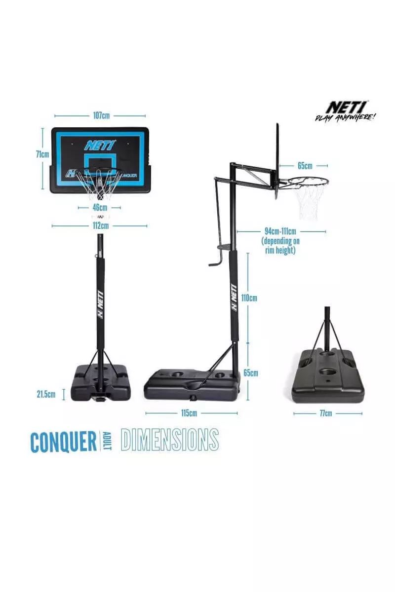 Blue Conquer Basketball Hoop alternative image