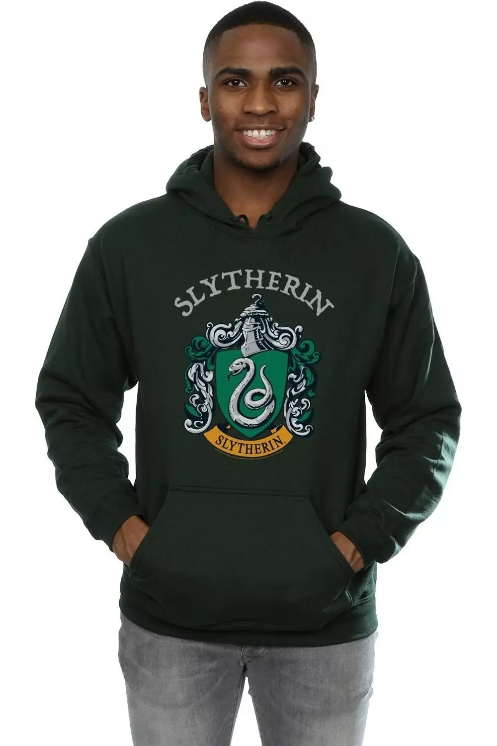 Green Slytherin Crest Hoodie alternative image