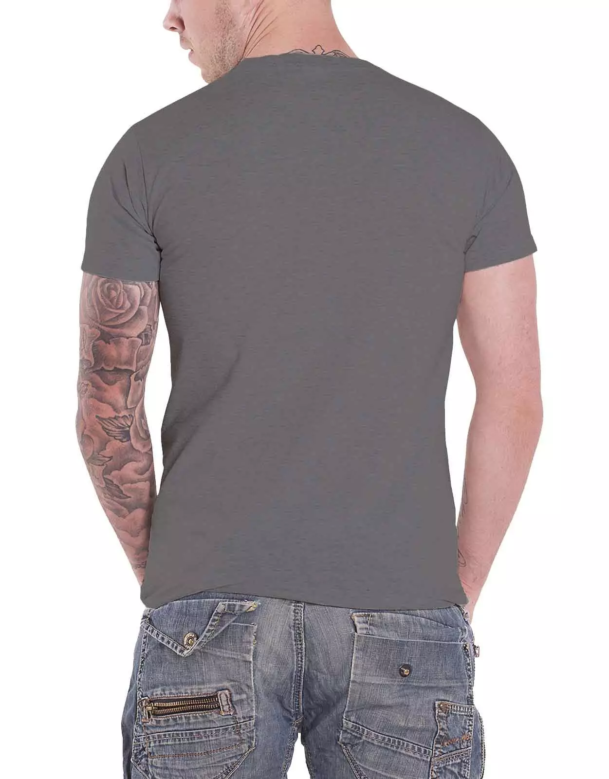 Grey No Filter Tour Text T Shirt alternative image