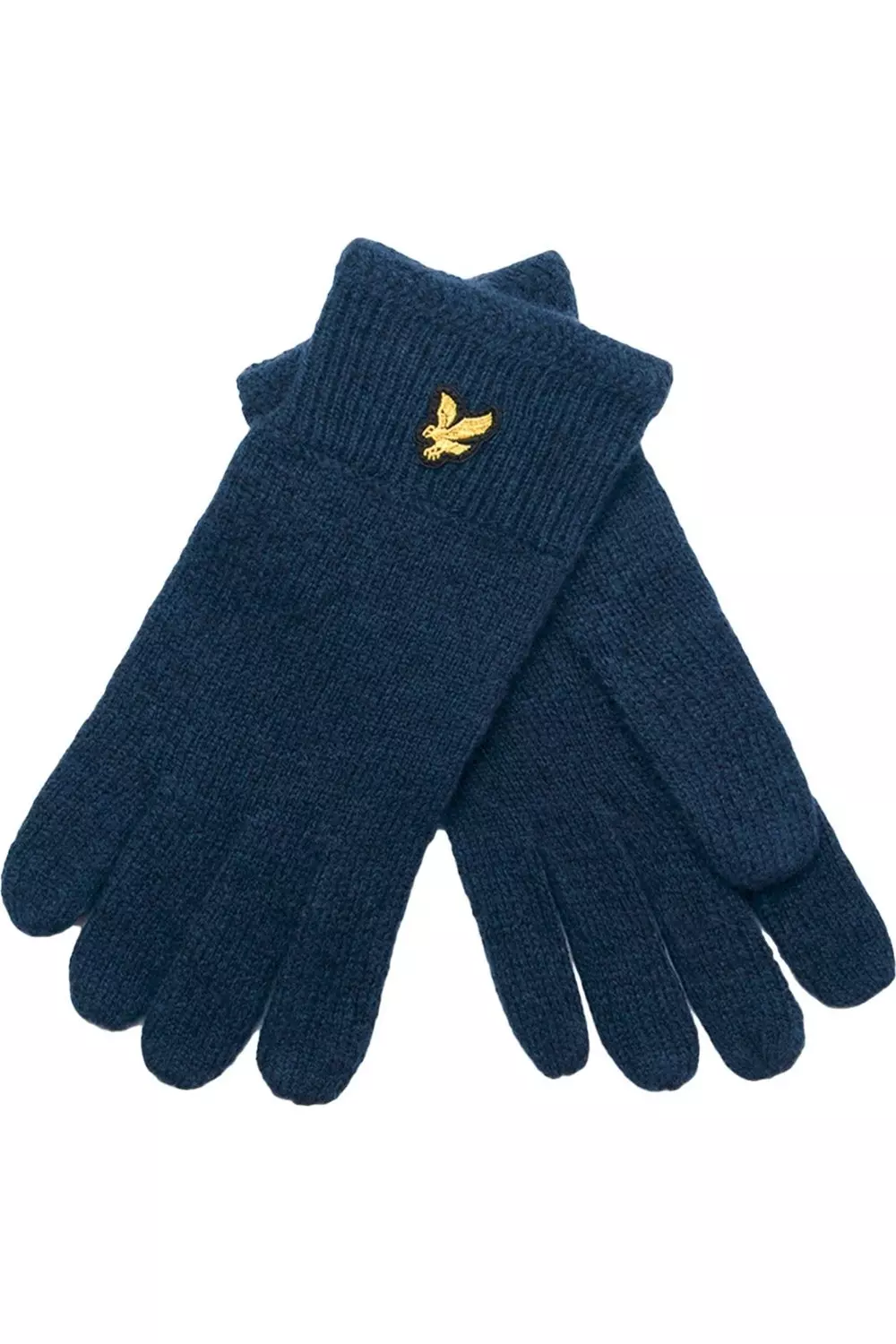 Dark navy Racked Ribbed Gloves alternative image