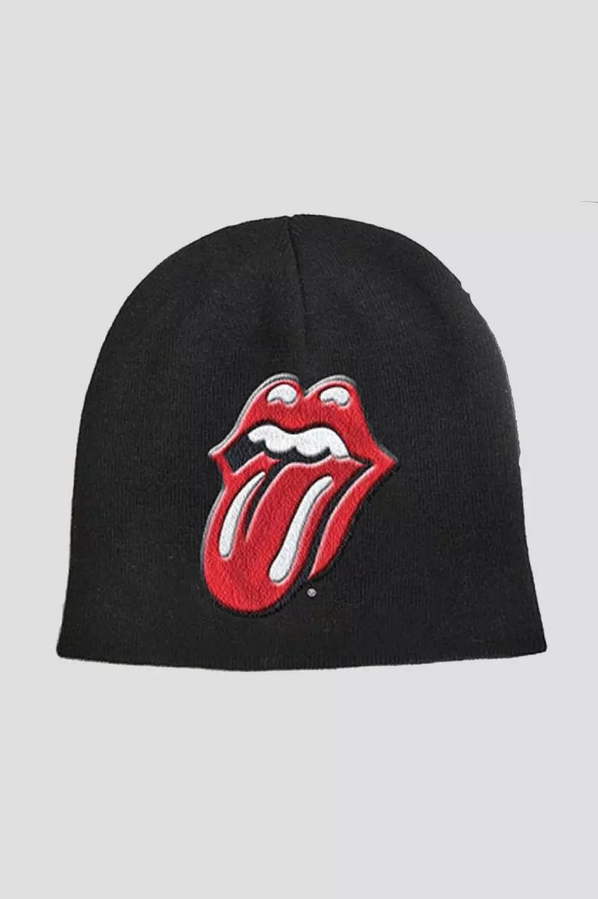 Black Classic Tongue Beanie Hat alternative image