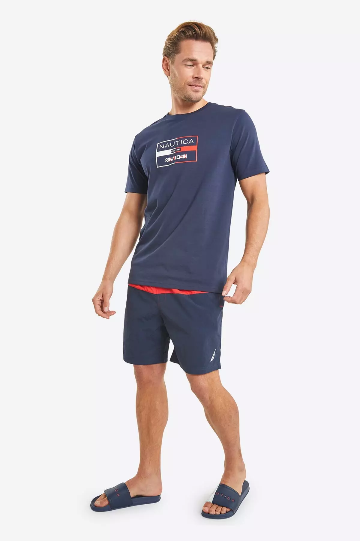 Dark navy 'Spynie' 6” Swim Short alternative image