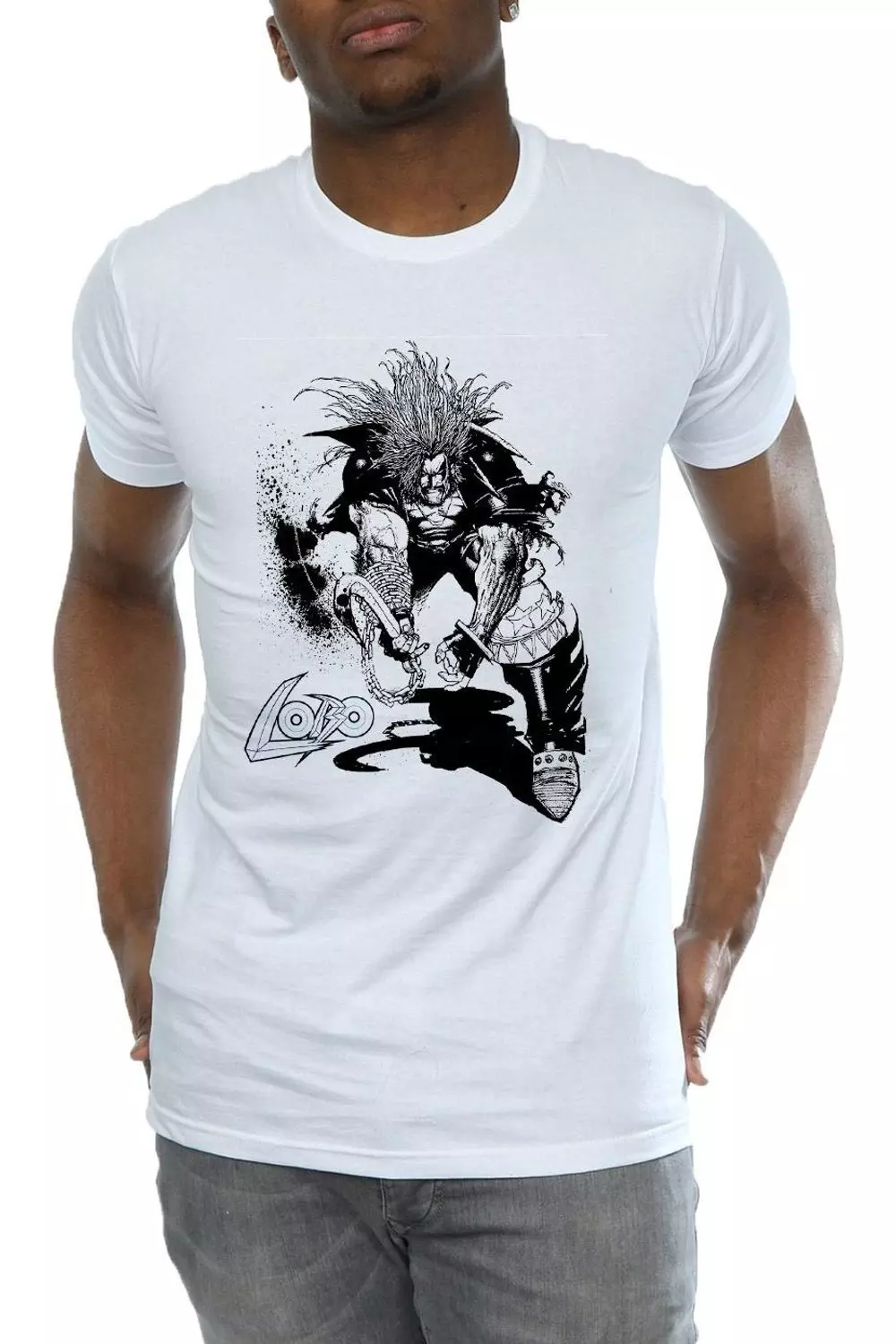 White Lobo Sketch T-Shirt alternative image
