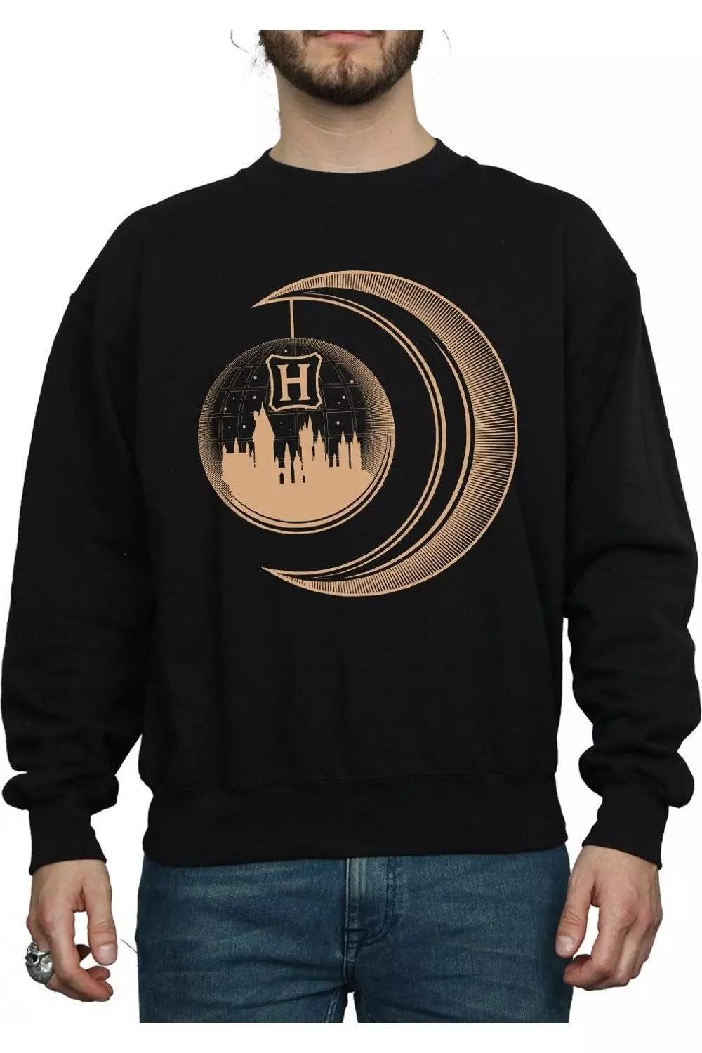 Black Hogwarts Moon Sweatshirt alternative image