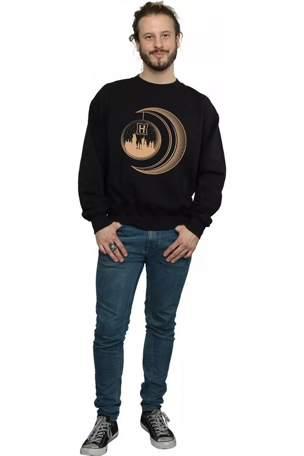 Black Hogwarts Moon Sweatshirt alternative image