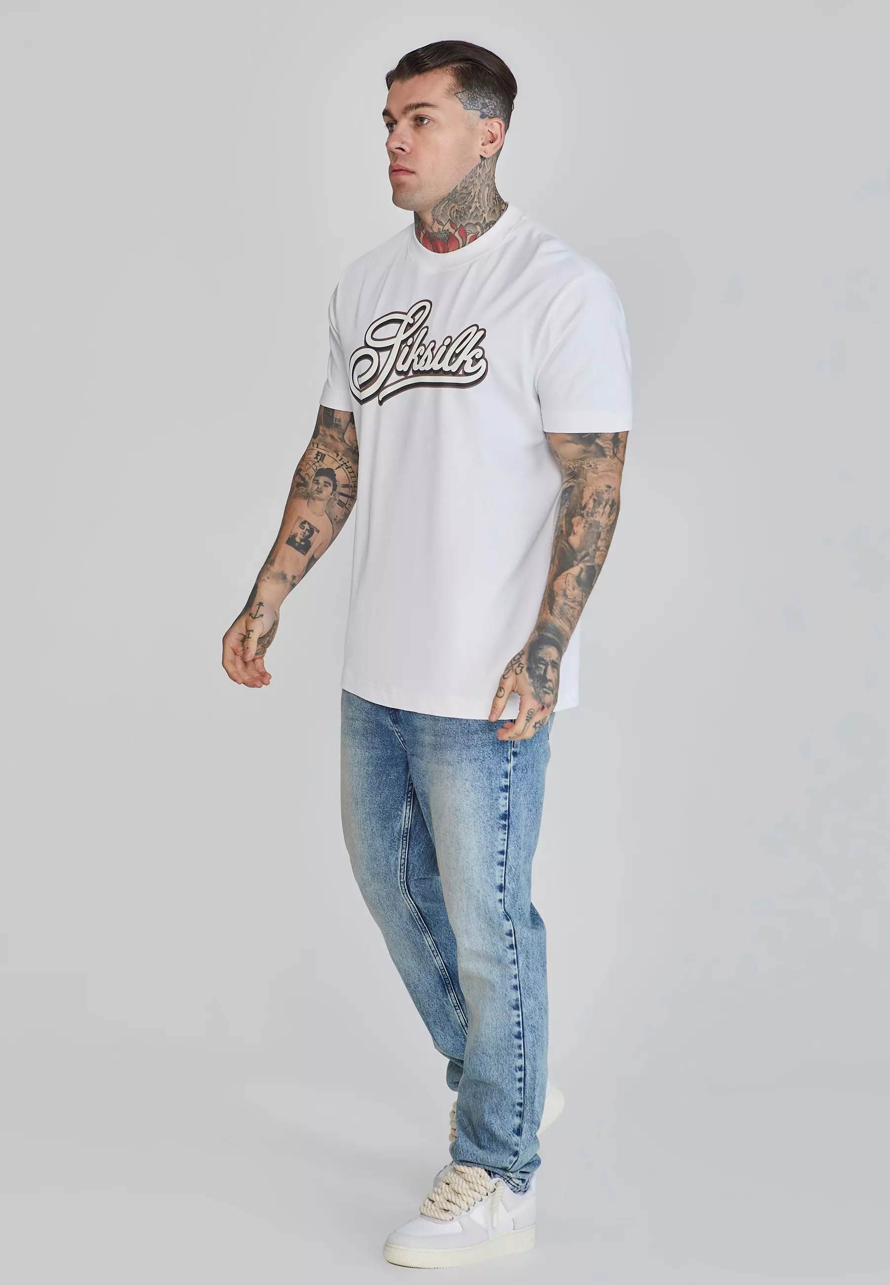 White Logo T-Shirt alternative image