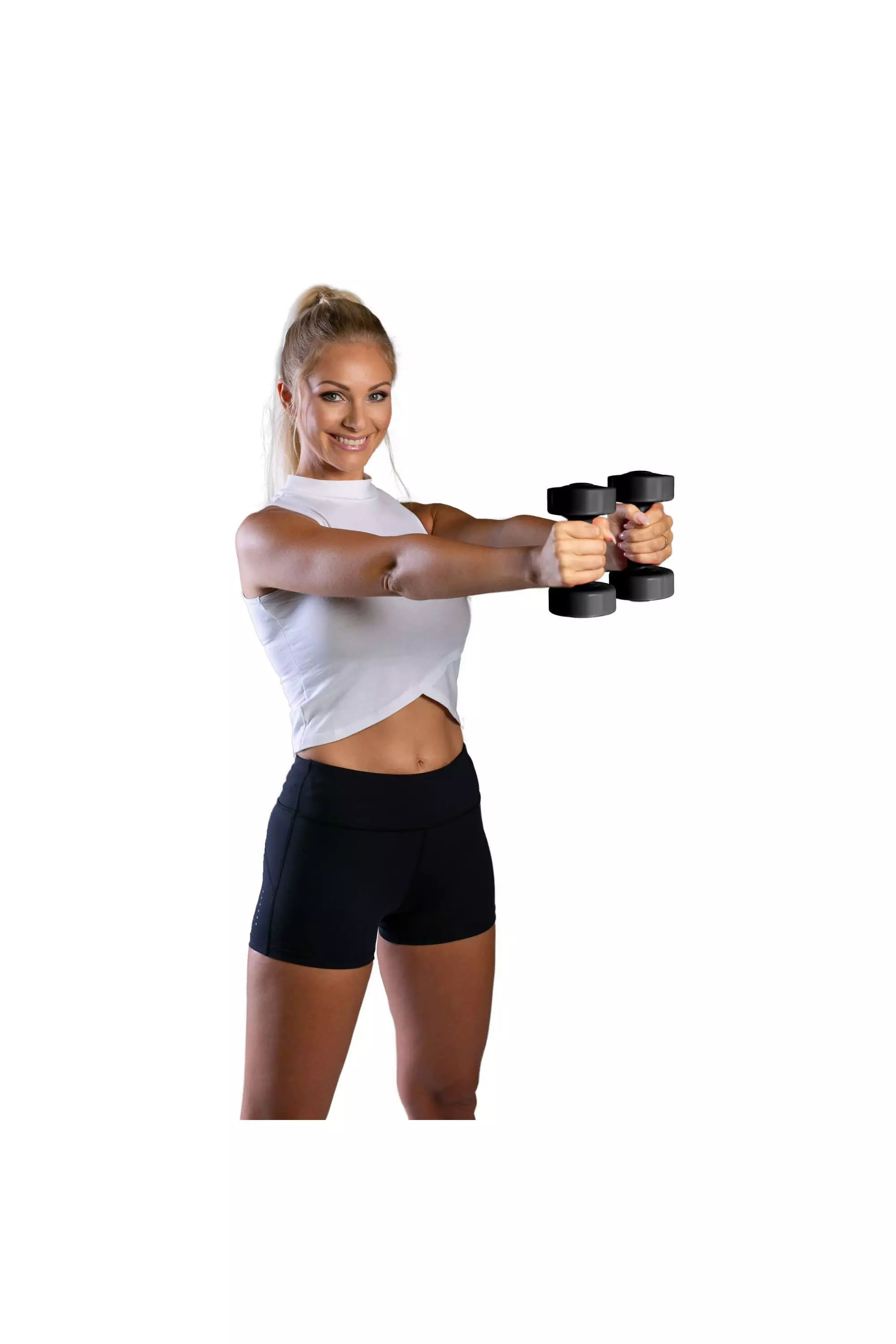 Black 2 x 2kg Dumbbells alternative image