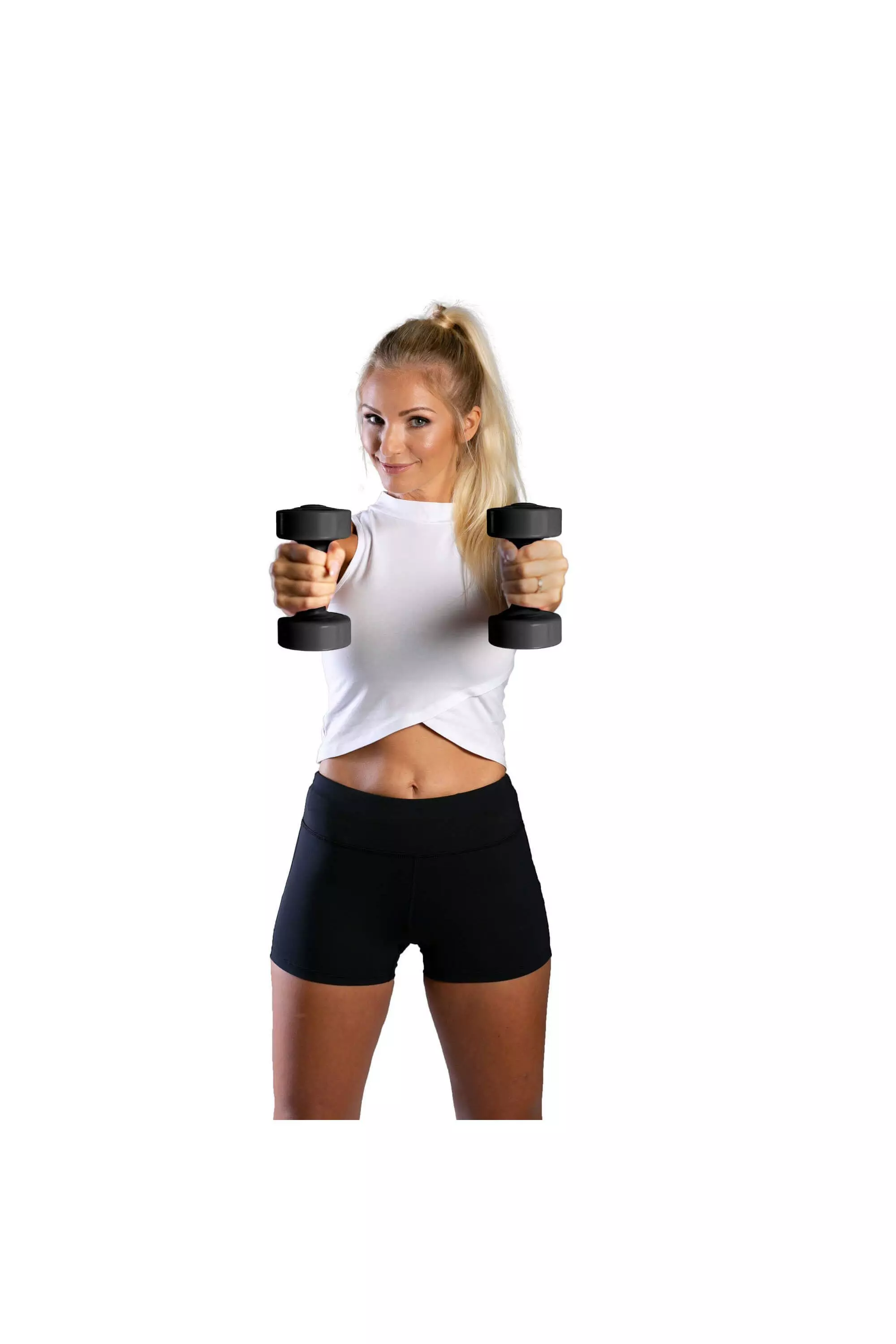 Black 2 x 2kg Dumbbells alternative image