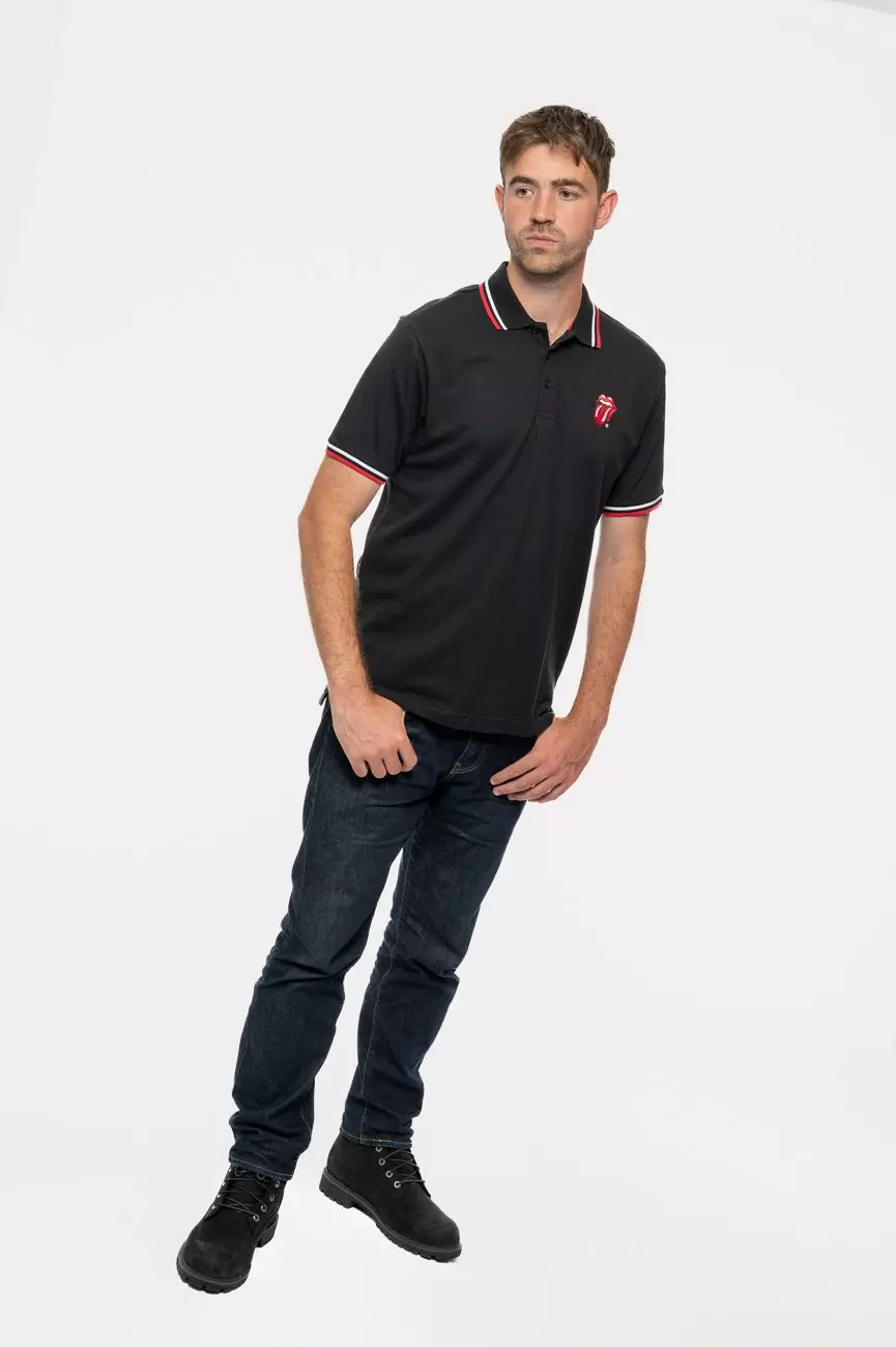 Black Classic Tongue Polo Shirt alternative image
