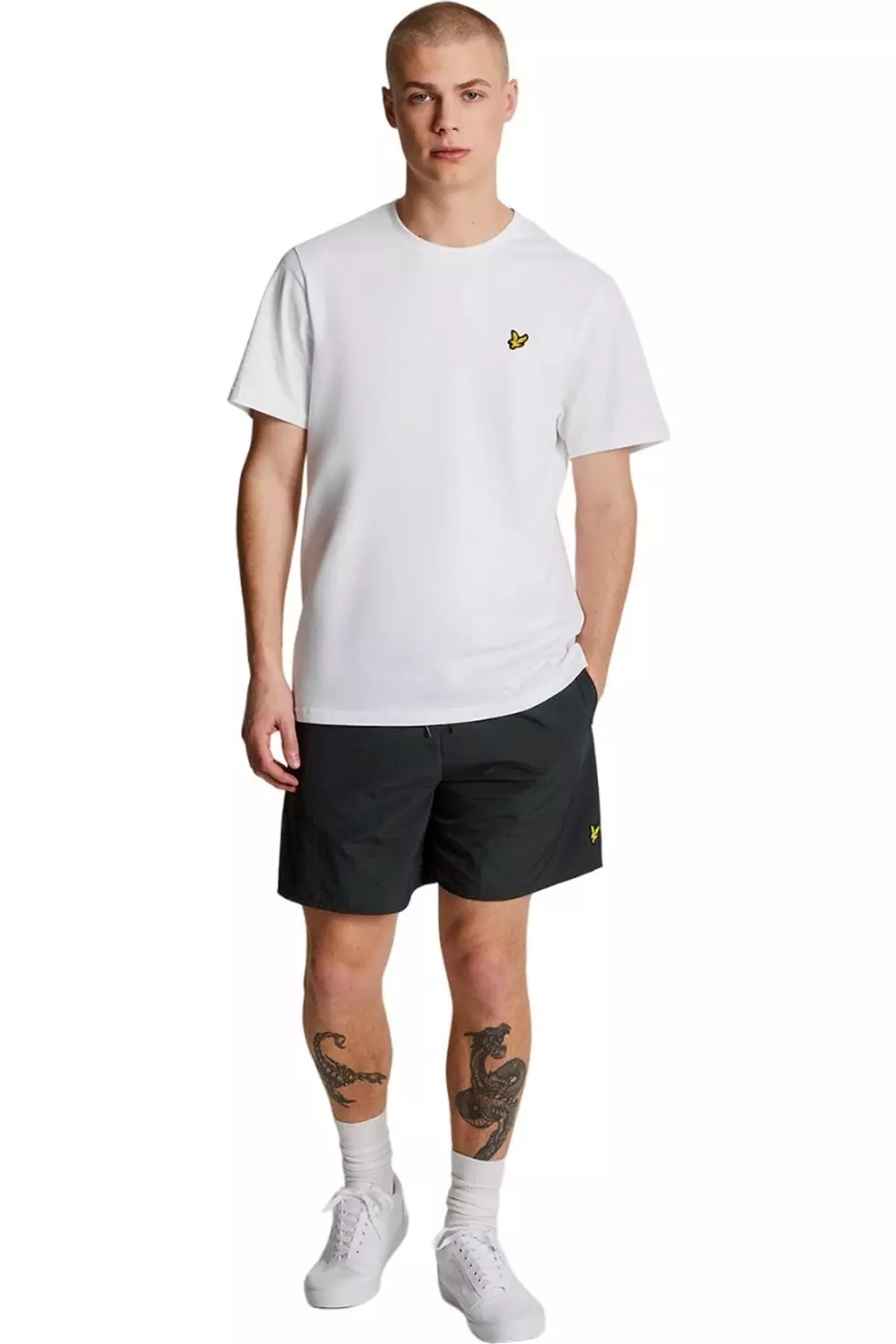 Black Plain Swim Shorts alternative image