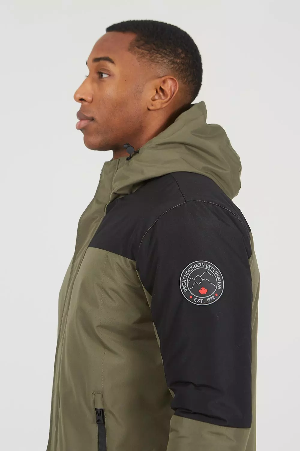 Colour Block Hooded Jacket alternative image