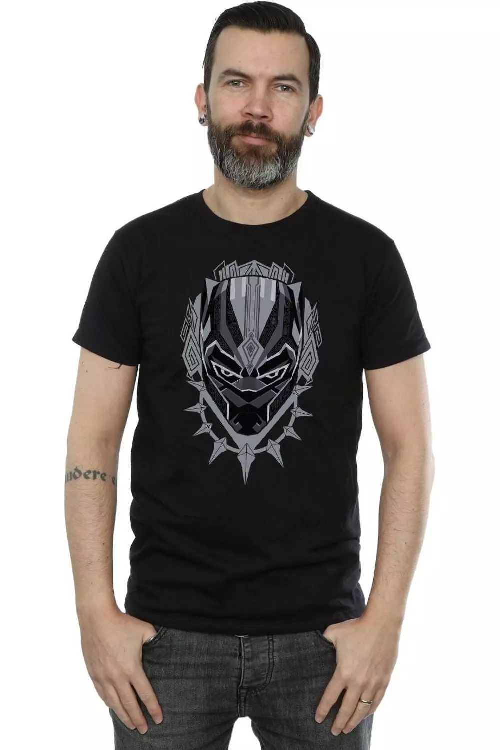 Black Panther Head T-Shirt alternative image