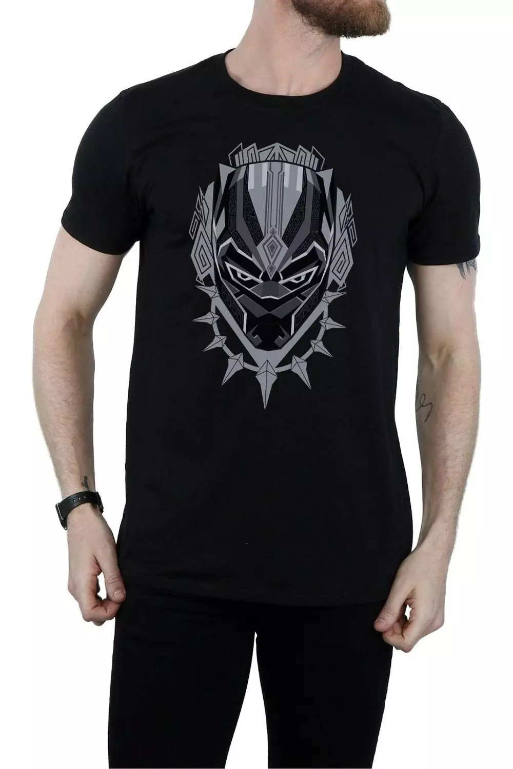 Black Panther Head T-Shirt alternative image