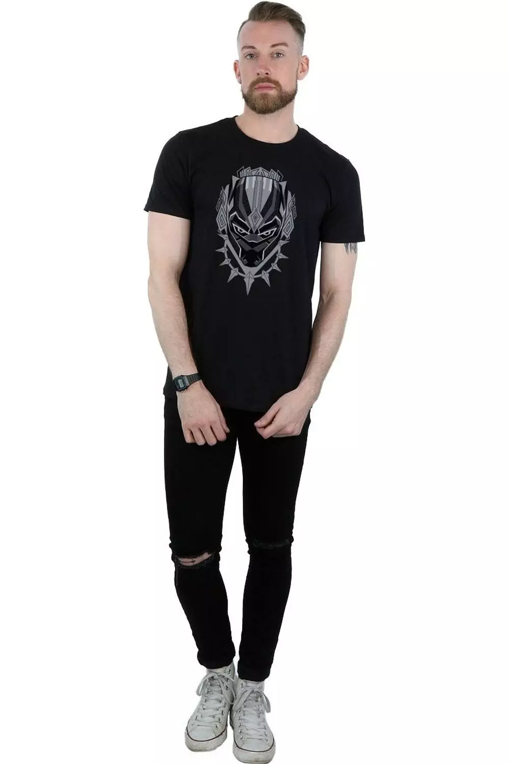 Black Panther Head T-Shirt alternative image