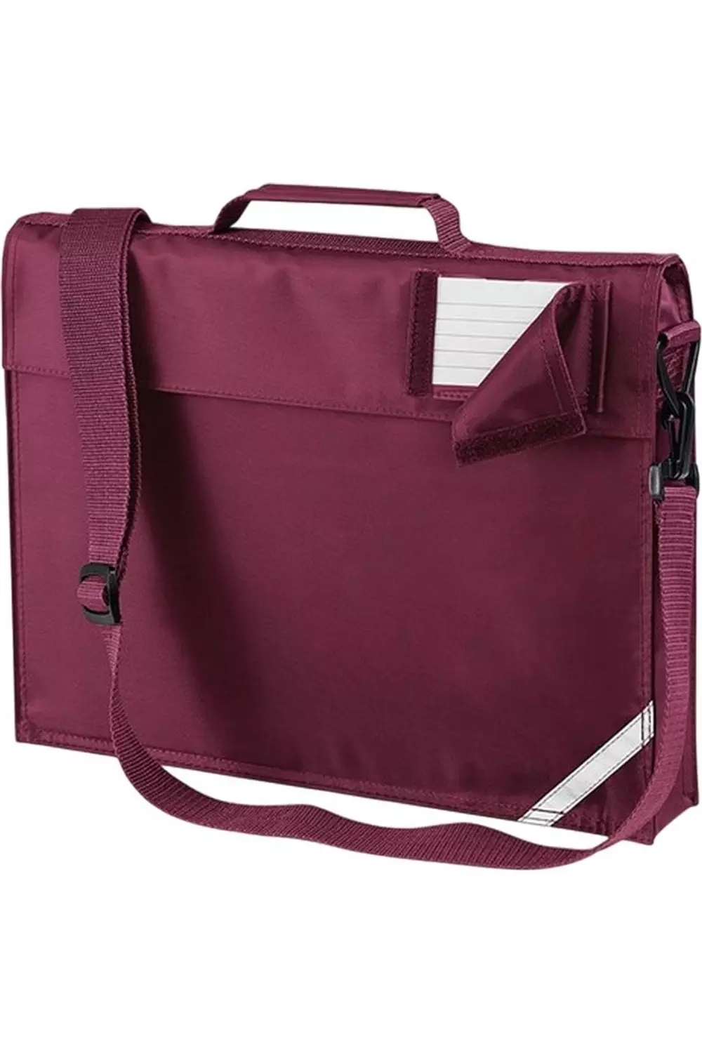 Burgundy Adjustable Strap Book Bag alternative image