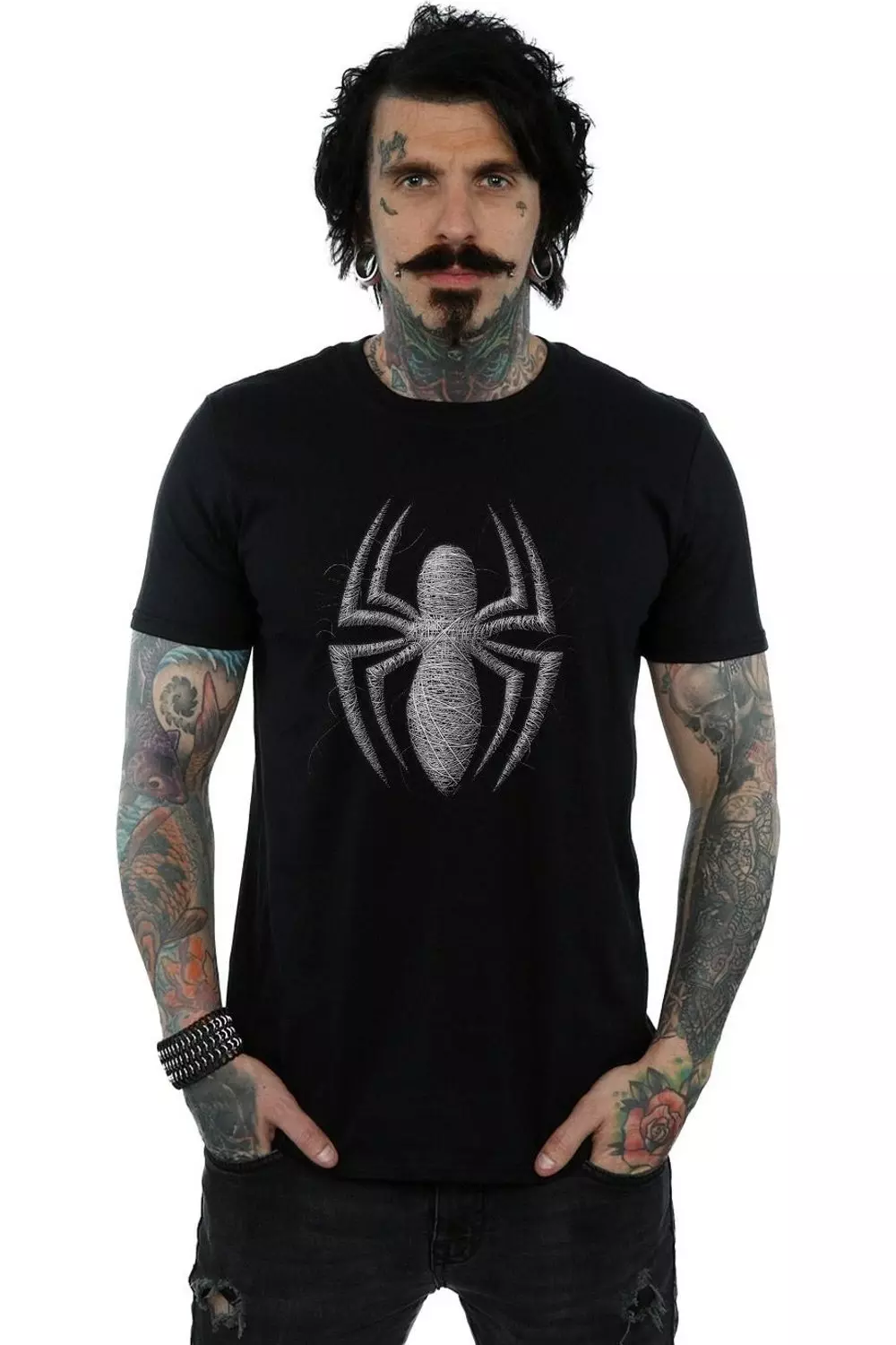 Spider-Man Web Logo T-Shirt alternative image