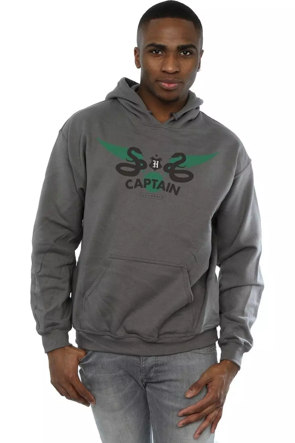 Charcoal Slytherin Captain Hoodie alternative image