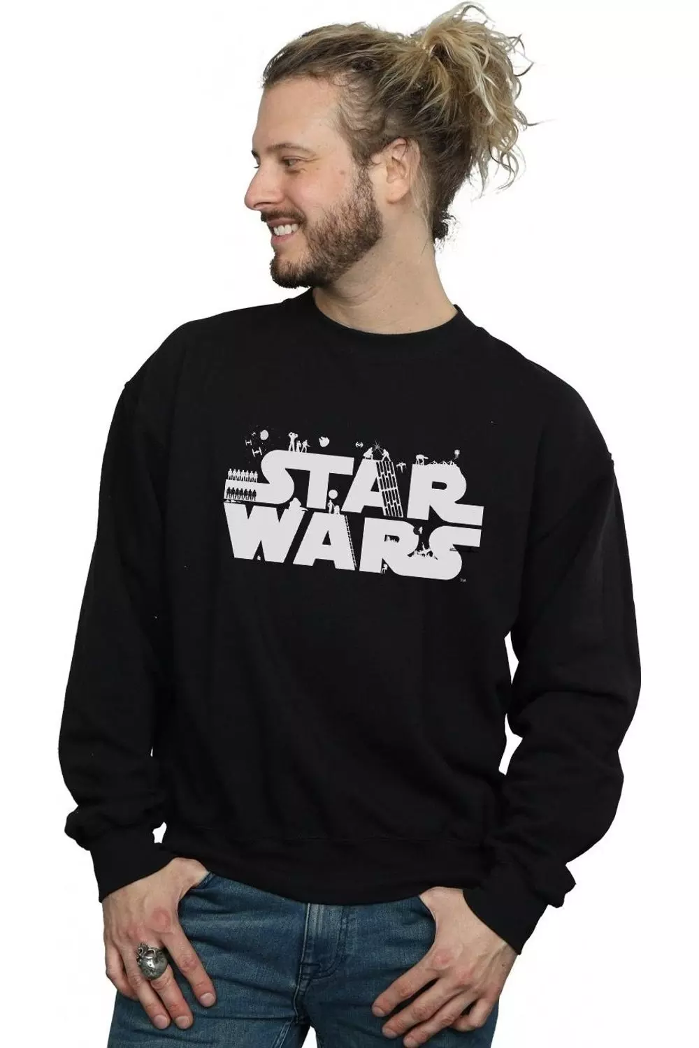 Black Minimalist Logo Sweatshirt alternative image