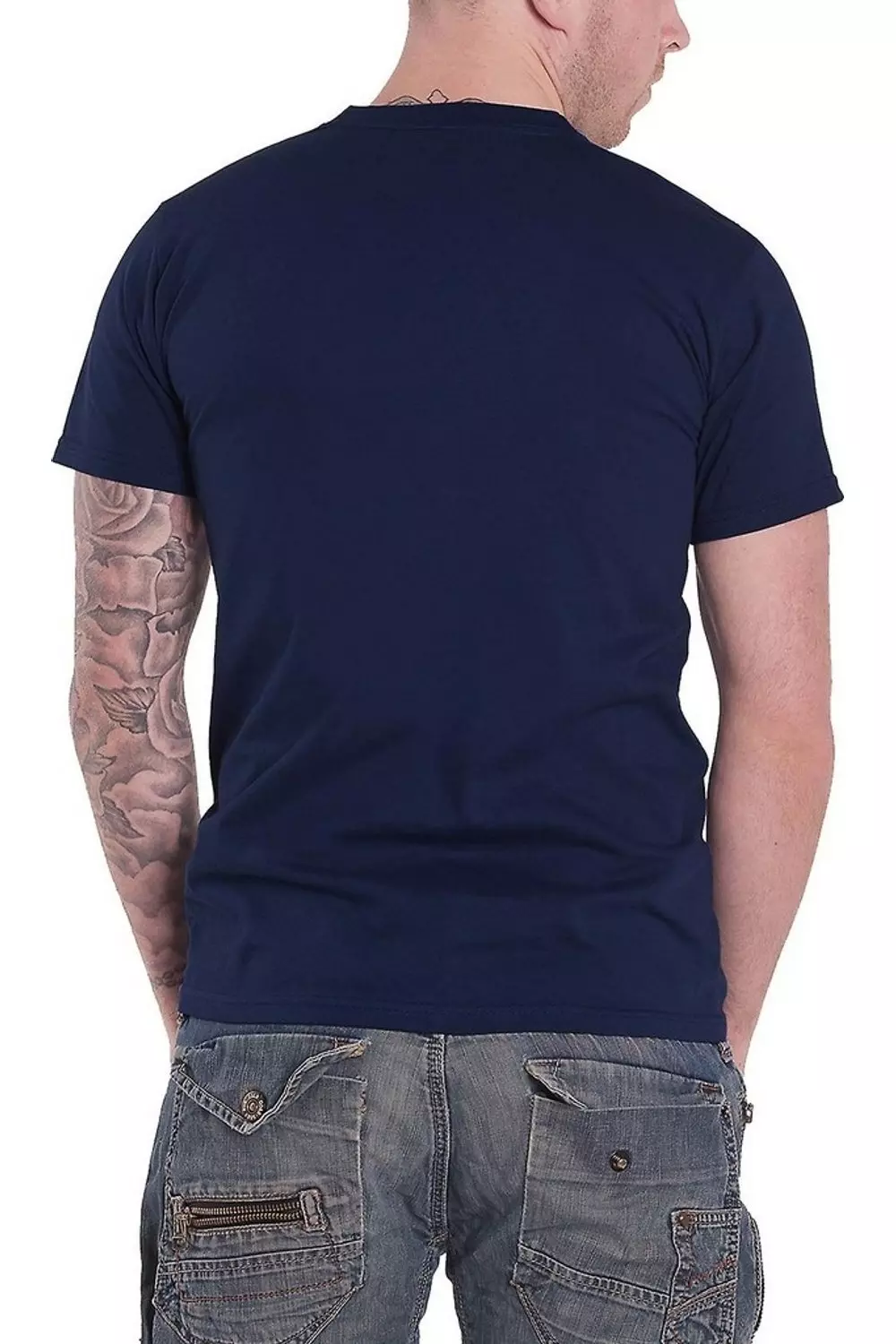 Navy Apple Logo T-Shirt alternative image